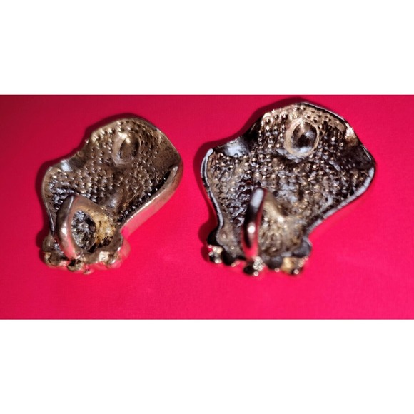 Pendant Set Silver Tone Faux Black Onyx Jewelry Retro Pair Necklace Gift Unique - Picture 12 of 15